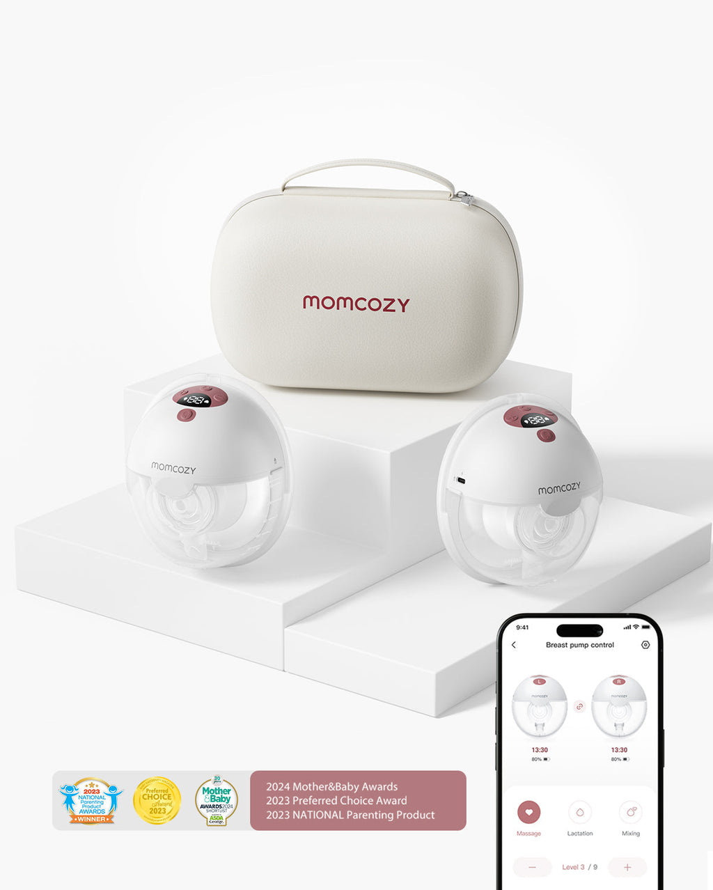 On-the-Go Bundle: M5 Smart Breast Pump and PureHug Baby Carrier