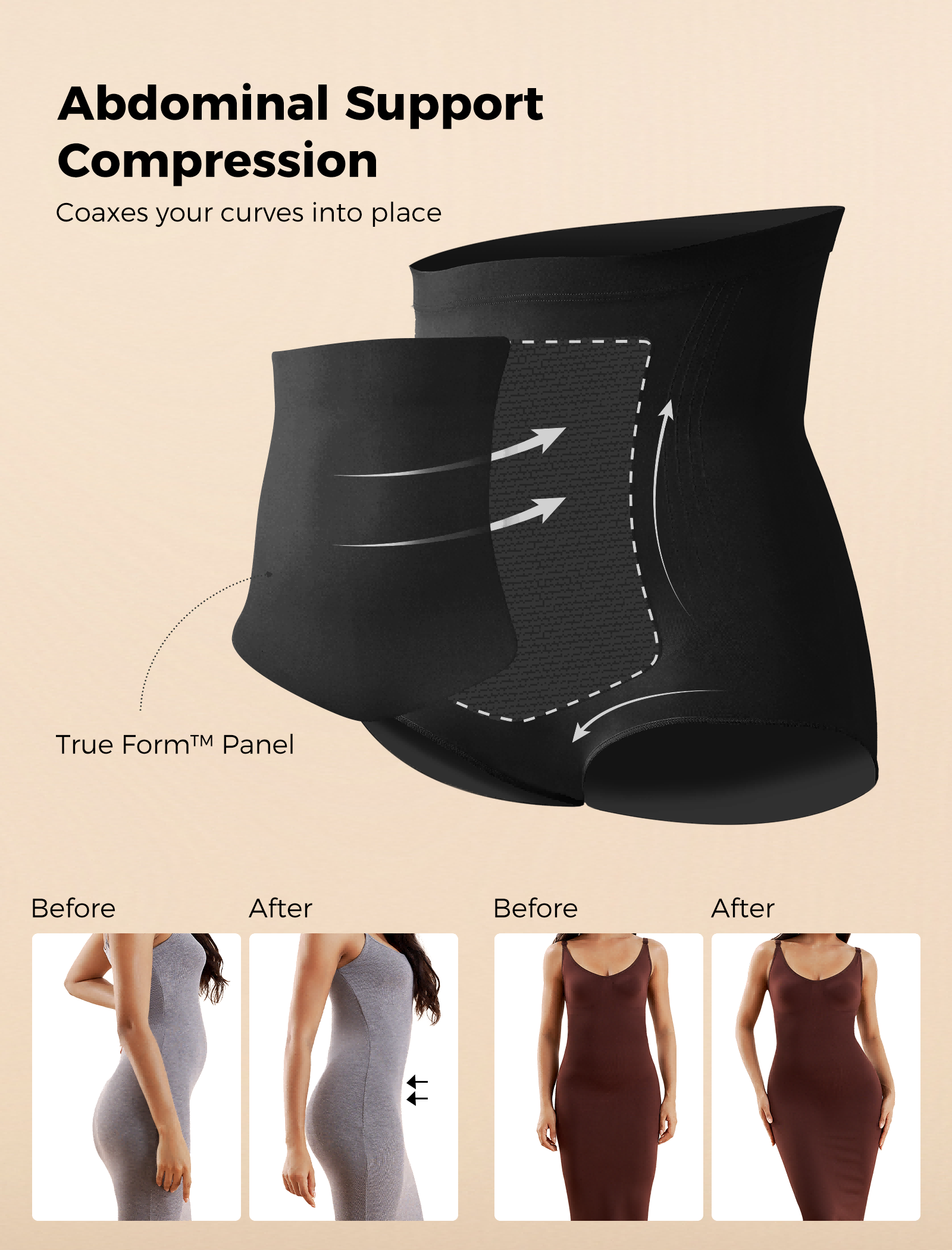 Momcozy Seamless Tummy Shapewear Panties - Postpartum & Daily Dress