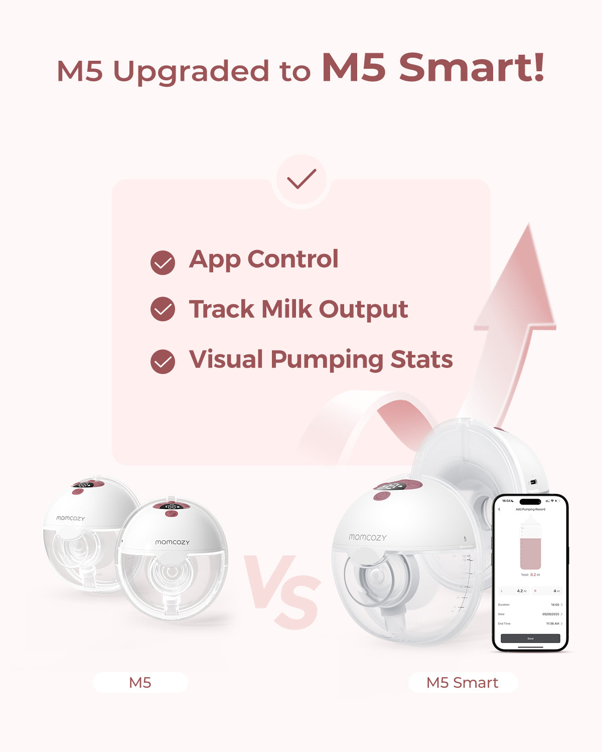 M5 Smart Wearable Breast Pump & KleanPal Pro Baby Bottle Washer and Sterilizer Bundle