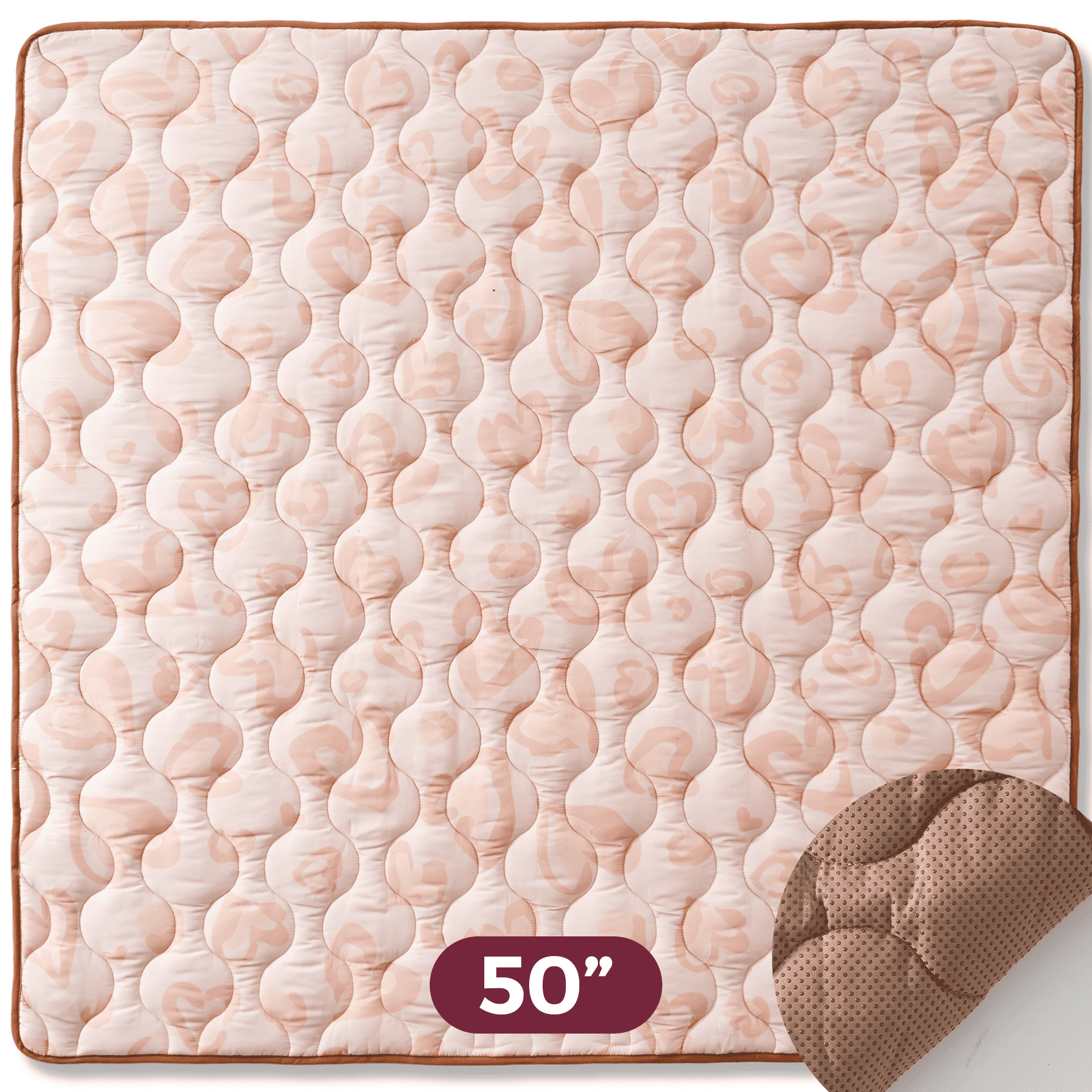 Baby Portable Playmat - Leopard Brown