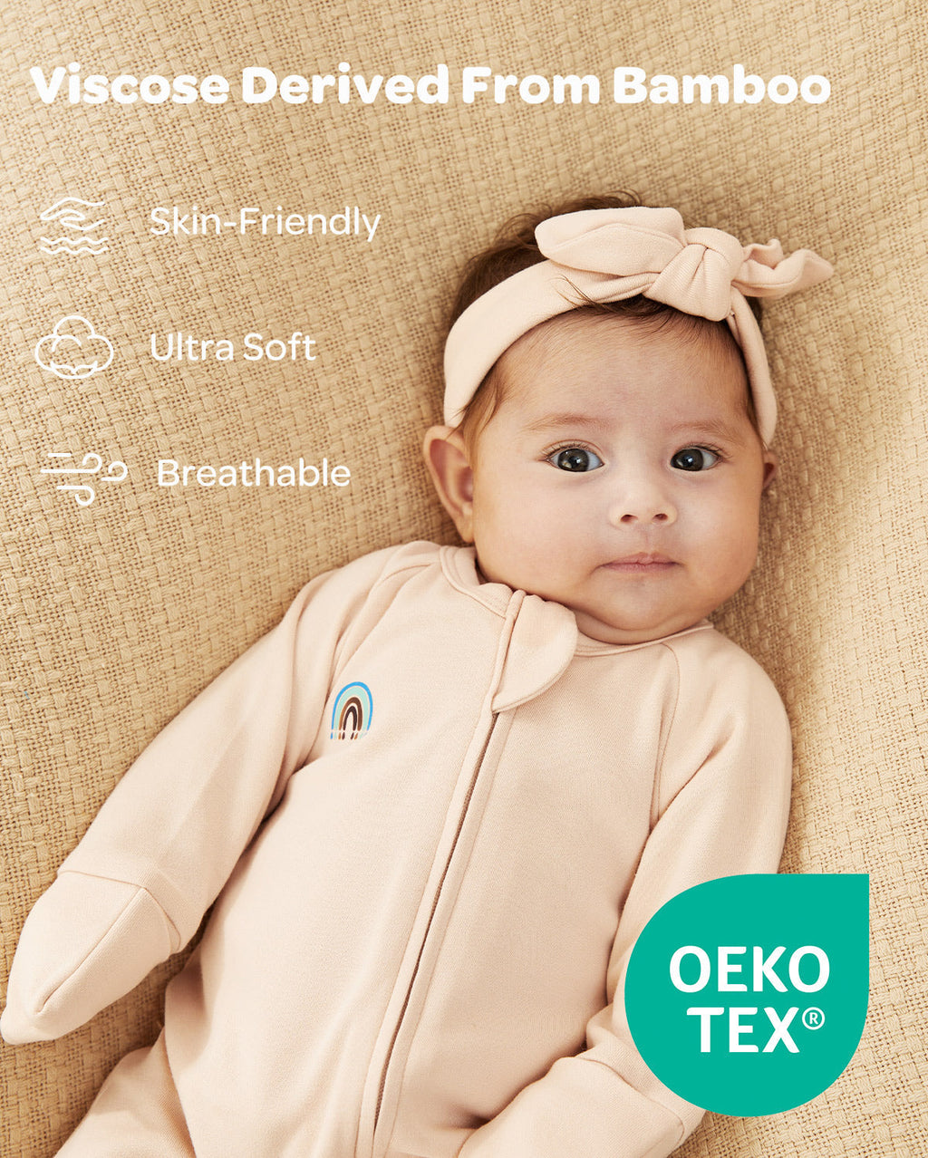 Momcozy Boy Girl Baby Pajamas - Newborn Sleepers - Blue & Grey
