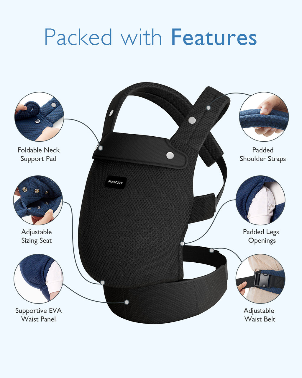 Momcozy PureHug Air Mesh Baby Carrier