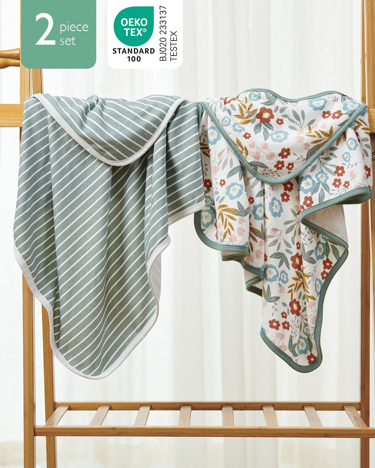 Baby Hooded Towel for Newborn Shower - 2-Pack
