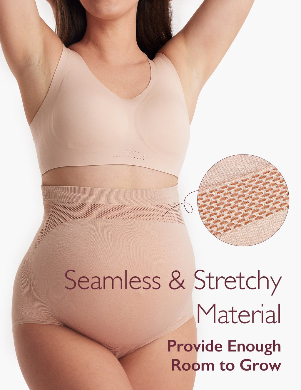 Ergonest Maternity Belly Band & High Waist Pregnancy Underwear Bundle
