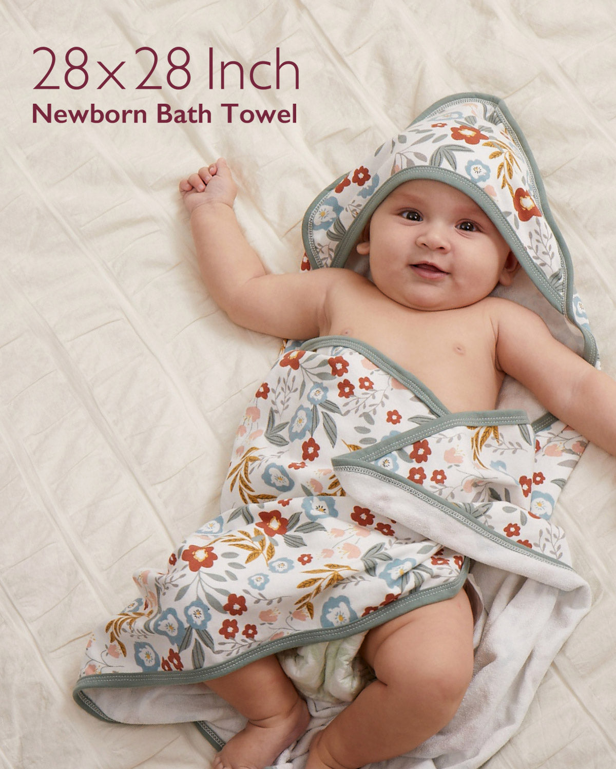 Baby Hooded Towel for Newborn Shower - 2-Pack
