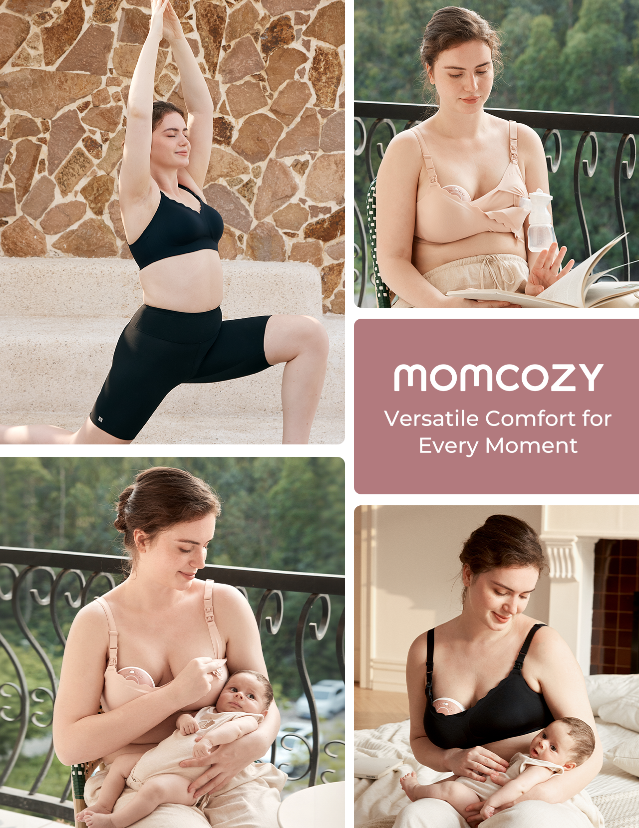 Momcozy Cooling Hands-Free Nursing & Pump Bra