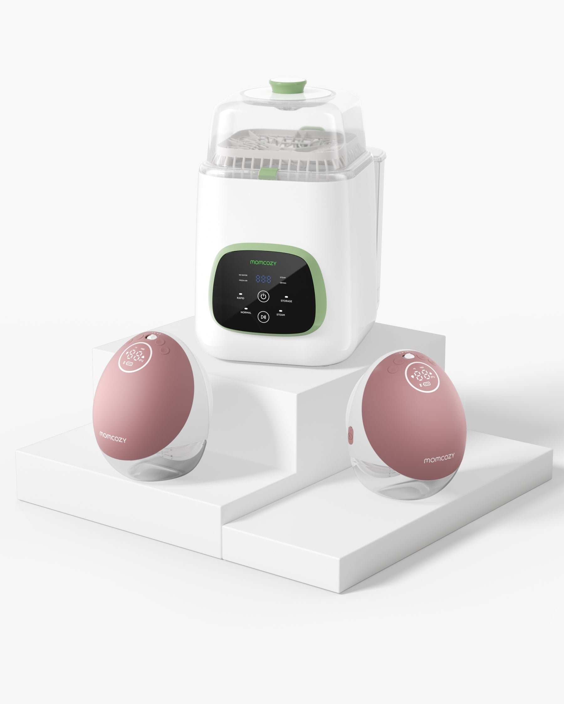 Pump & Clean Bundle: M9 Hands-free Breast Pump and KleanPal Pro Baby Bottle Washer and Sterilizer