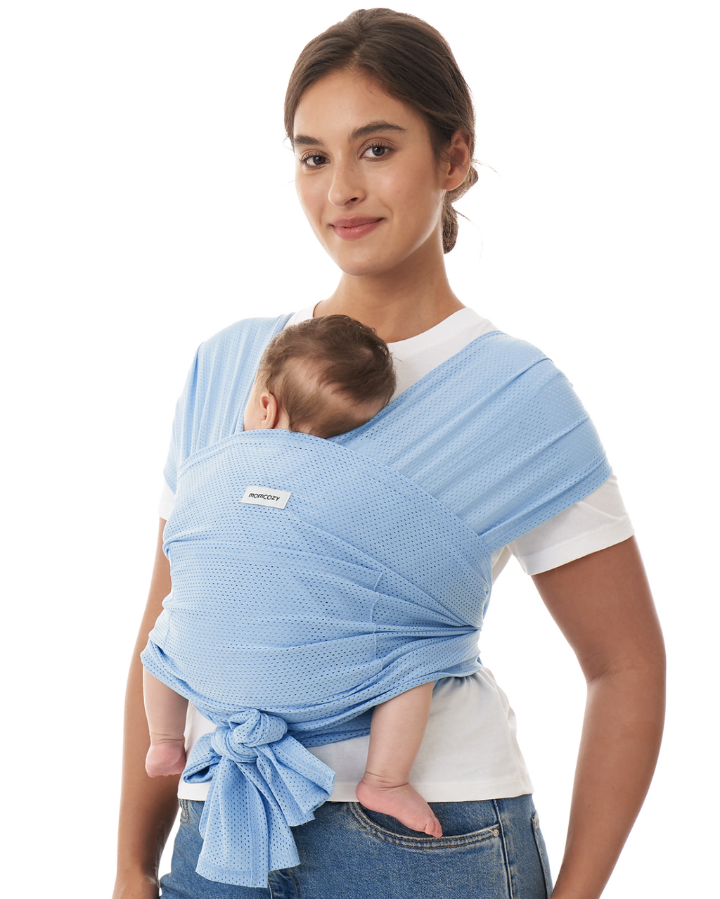 Momcozy Blue Mesh Baby Wrap (Member Exclusive) Stock 2