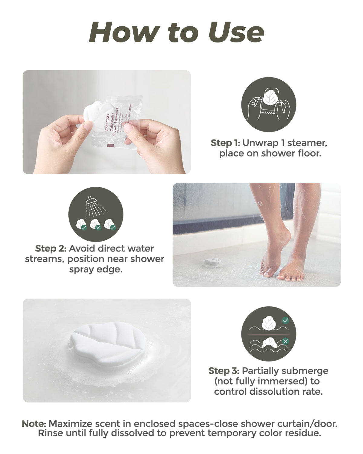 Momcozy Peppermint & Eucalyptus Shower Steamers（14 Pack）