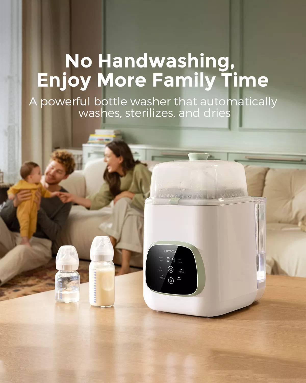 M5 Smart Wearable Breast Pump & KleanPal Pro Baby Bottle Washer and Sterilizer Bundle