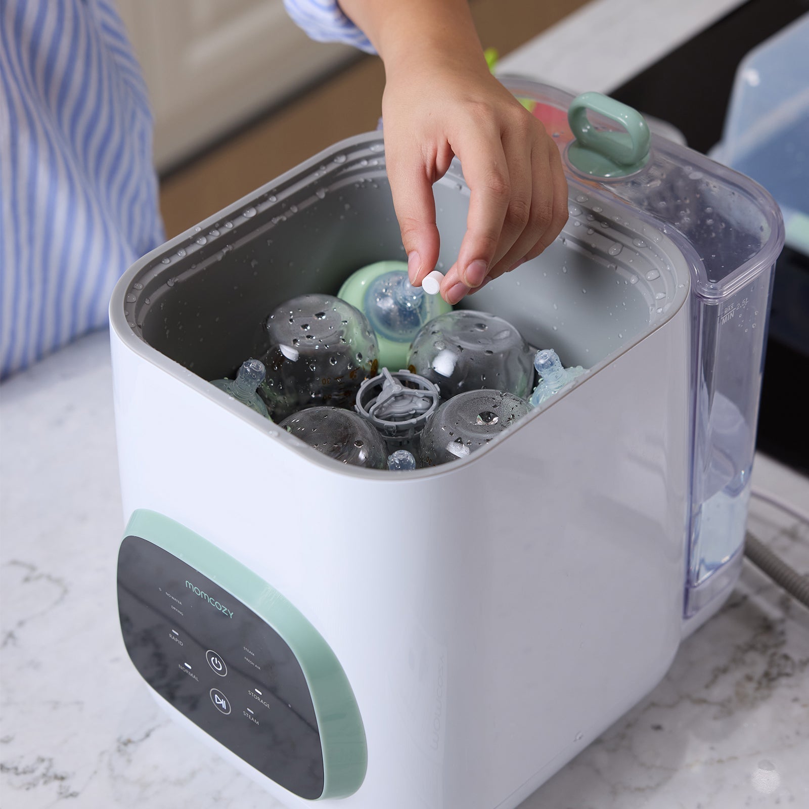 Time-Saving Cleaning Bundle: KleanPal Pro Bottle Washer + 120 Cleaning Tablets
