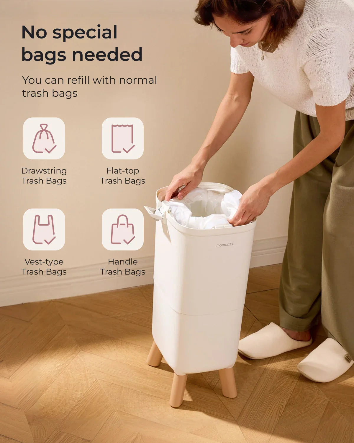 Momcozy Triple-Seal Diaper Pail